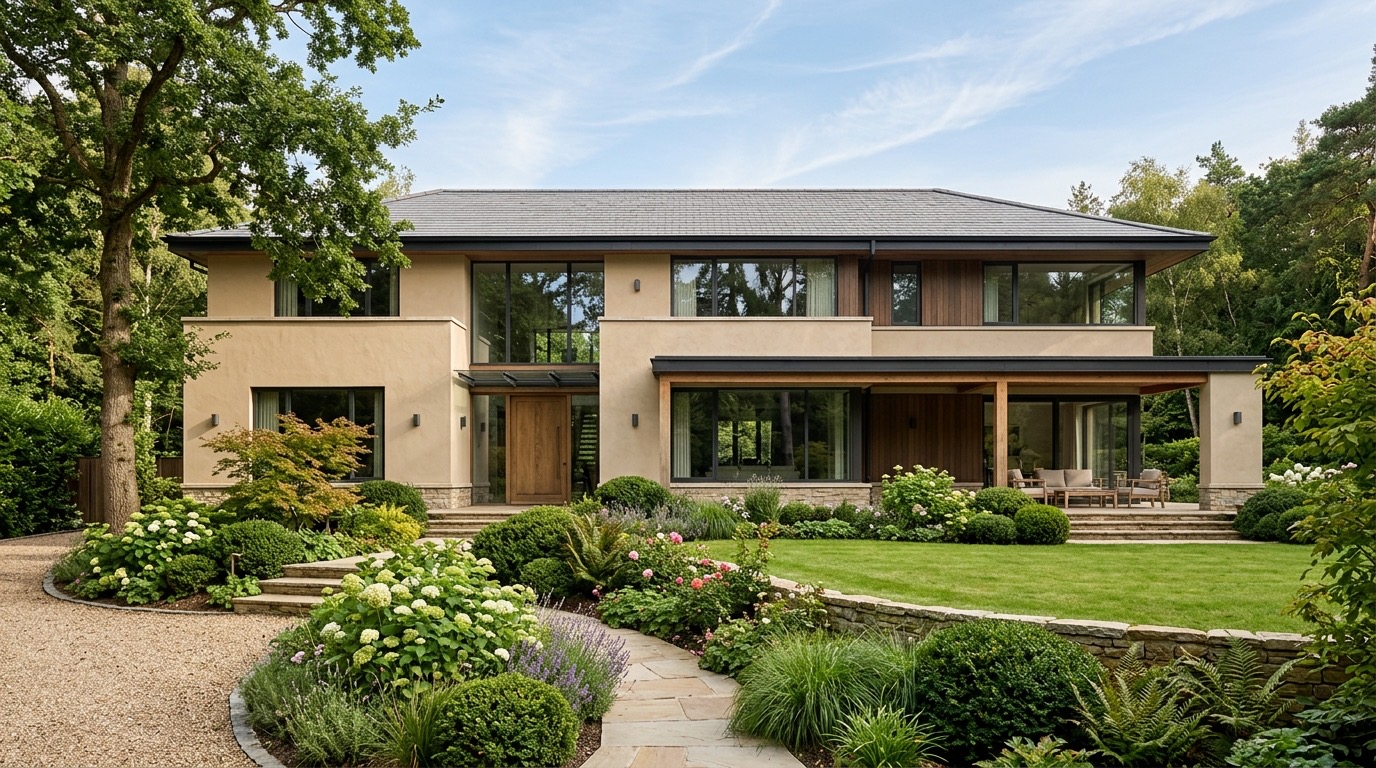 Частный дом — мокрый фасад в Подмосковье