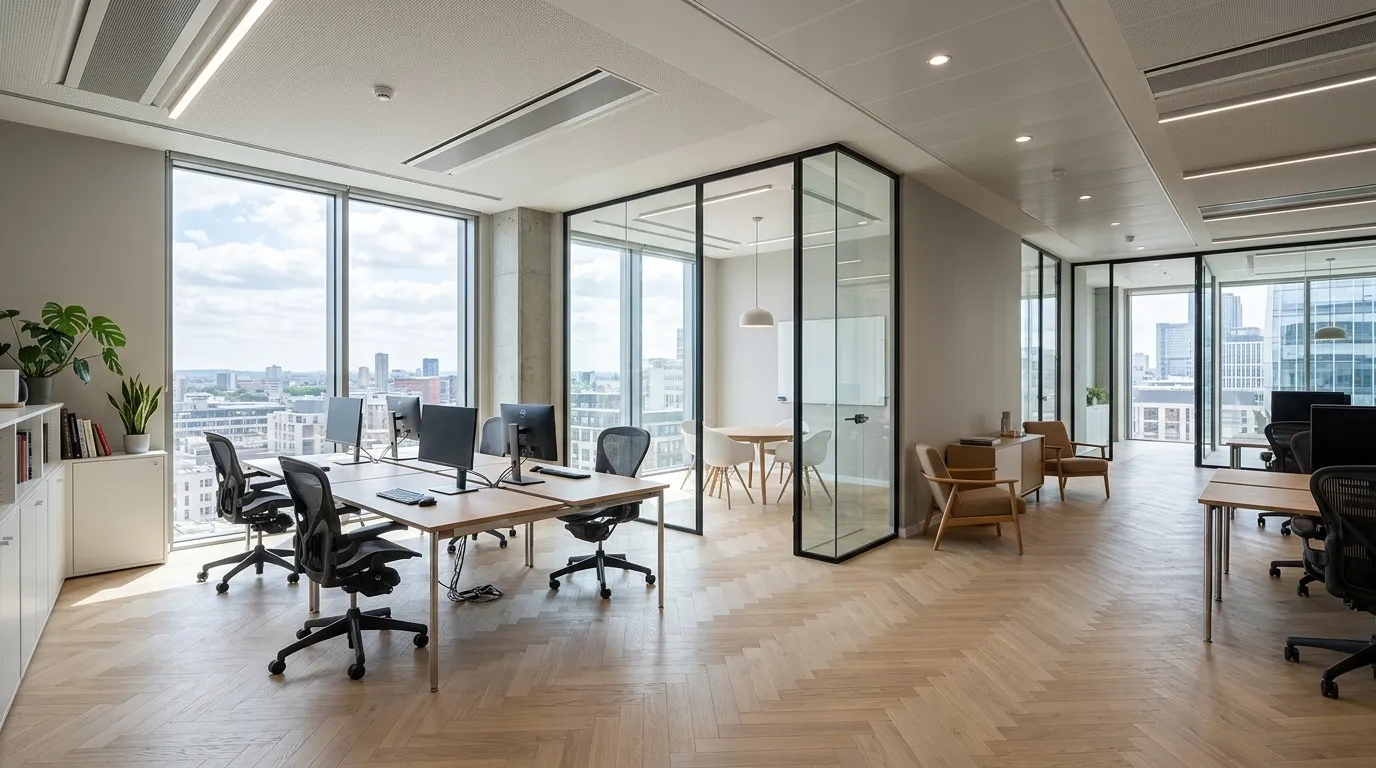 Офис на Бауманской — open-plan со стеклянными перегородками