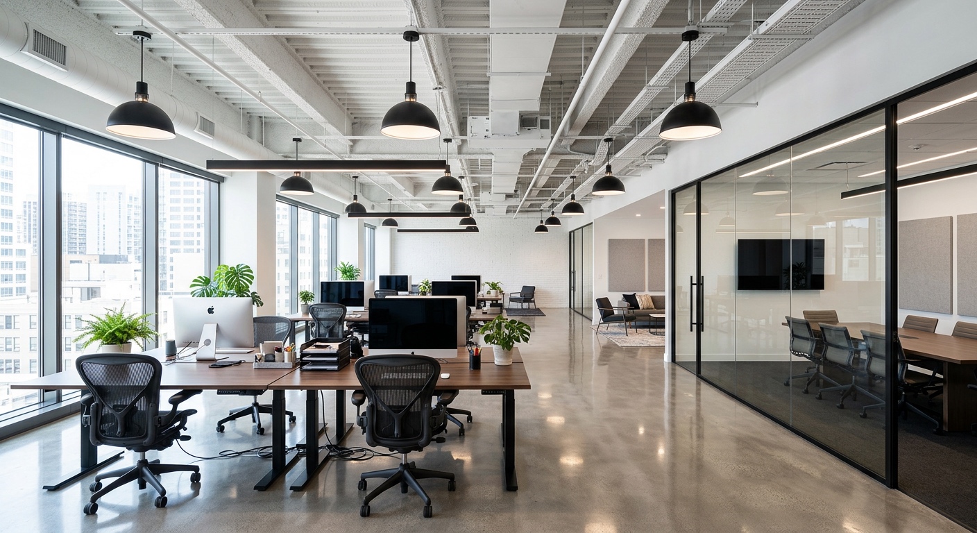 Рабочее пространство open-plan